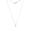 Diamond Mini Cross Adjustable Necklace