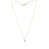 Diamond Mini Cross Adjustable Necklace