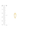 North Star Earrings with Chain Drape