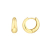 Graduated Small Puff Hoop Earrings