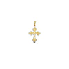 Two-Tone Filigree Cross Pendant