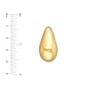 Extra Large Puff Teardrop Dome Earrings