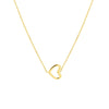Sideways Mini Heart Adjustable Necklace