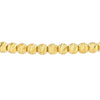 Sterling Silver Diamond-Cut Beads Adjustable Bracelet