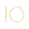 2 X 30mm Square Hoop Earrings