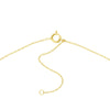So You Diamond Bezel Half Moon Necklace