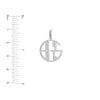 Cutout Monogram Charm