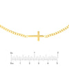 Sideways Cross Open Curb Chain Choker