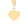 Mini Huggie Hoop Earrings with Heart Drop