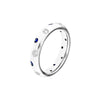 Staggered Sapphire &amp; Diamond Ring