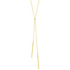 Double Staple Bar Lariat Necklace
