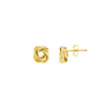 Love Knot Stud Earrings on Post Back