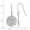 Sterling Silver RH-plated Polished Preciosa Crystal Earrings