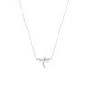 Plated Sterling Silver Mini Dragonfly Necklace