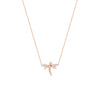 Plated Sterling Silver Mini Dragonfly Necklace