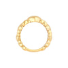 Alternating Puffy Hearts Ring