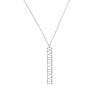 7mm Vertical Roman Numeral Pendant Necklace