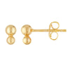 Double Bead Stud Earrings