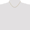 14K 1.5mm Diamond-Cut Rope Chain Anklet