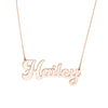 7mm Cursive Nameplate Necklace