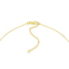 Sideways Mini CZ Heart Adjustable Necklace