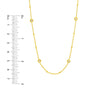 Diamond Bezels and Beads Necklace