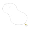 Sterling Silver Mom Disc Necklace with Heart