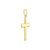17.90mm Two Tone Knife Edge Cross Pendant