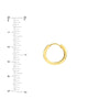 DC Basket Weave Round Hoop Earrings