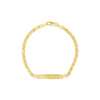 Kid's ID Bracelet on Heart Mirror Rope Chain