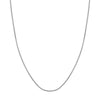Sterling Silver 1.7mm Round Box Chain with Pear Lobster Lock