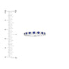 Sapphire &amp; Diamond Stackable Band