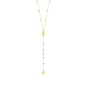 Virgin Mary with Cross Beaded Y-Necklace