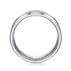14K White Gold 6mm - Men's Wedding Band in Satin Finish