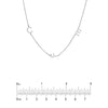 Block Initials Station Necklace