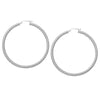 50mm Rope Twist Hoop Earrings