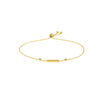 Mini Sliding Bar and Bead Bolo Bracelet