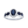 14K 0.45Ct Diamond Sapphire Ring