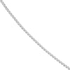 Sterling Silver 1.7mm Round Box Chain with Pear Lobster Lock