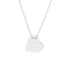 Engravable Heart Plate Adj. Necklace
