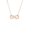 Infinity Adj. Necklace with 1/15tcw Diamond