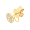 Pave Diamond Round Stud Earrings (1/5tcw)