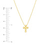 Beaded Mini Cross Adjustable Necklace