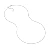 Sterling Silver 1.25mm Adjustable Wheat Chain