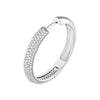 5 Row Diamond Pave Hoop Earrings (1tcw)