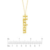 7mm Vertical Typewriter Font Necklace