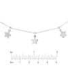 Sterling Silver Star Dangles Adjustable Choker