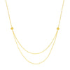 Graduated Hammered Mariner Chain Necklace