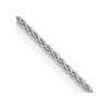 14K White Gold .65mm D/C Spiga Chain