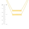 Mini Bar Layered Duo Adjustable Necklace
